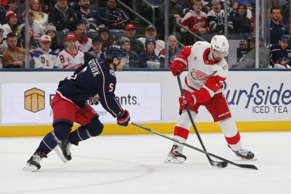 Blue Jackets force OT late, top Red Wings in shootout