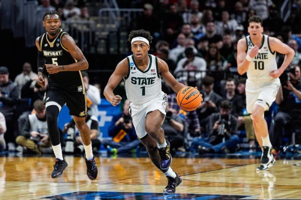 Coen Carr, Michigan State brush aside Bryant in NCAA opener