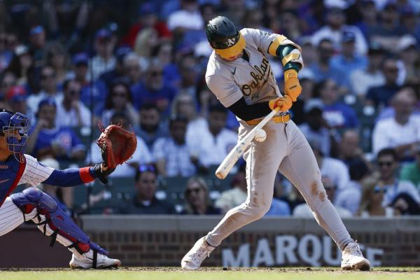 Athletics rally past Cubs, finish interleague slate with winning record