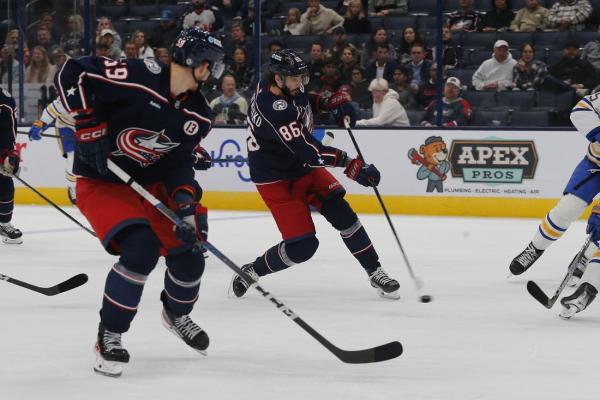 Blue Jackets pile six goals on struggling Sabres