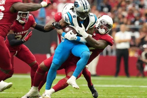 Panthers’ Rico Dowdle in line for bigger role with Chuba Hubbard out