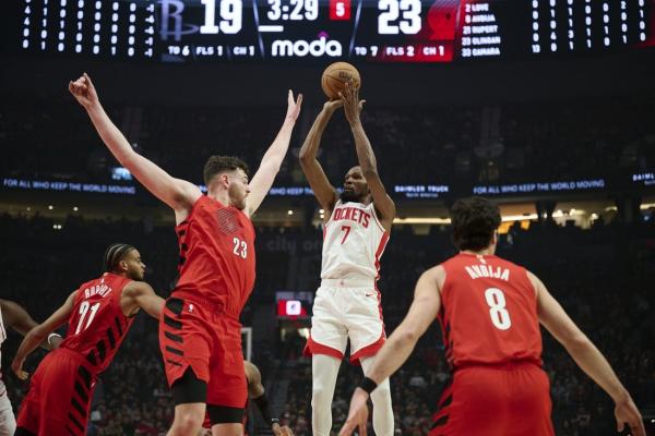 Trail Blazers spoil Kevin Durant’s milestone in win over Rockets