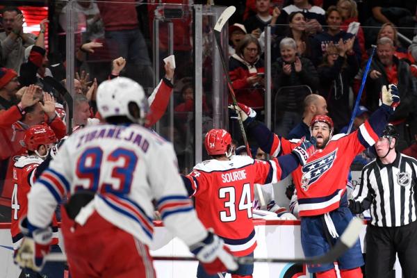 Tom Wilson powers Capitals over Rangers to celebrate Olympic nod