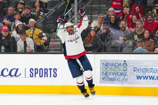 Alex Ovechkin’s hat trick fuels Capitals past Golden Knights