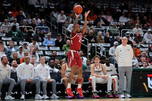 Boogie Fland delivers Arkansas to win as Miami blows lead