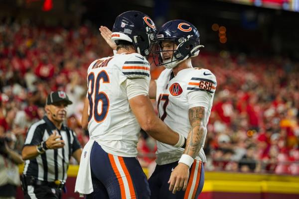 NFL roundup: Tyson Bagent plays hero as Bears top Chiefs
