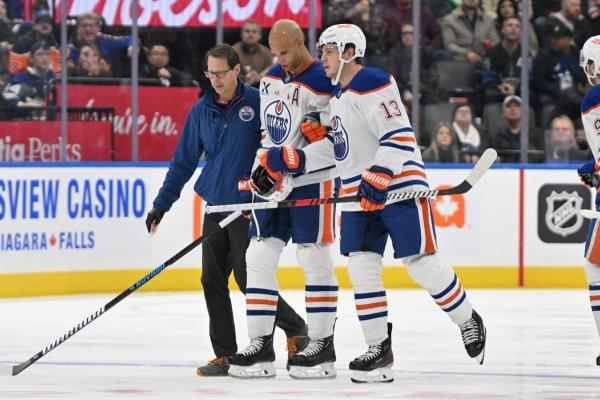 Oilers D Darnell Nurse (head) out 5-10 days after hit