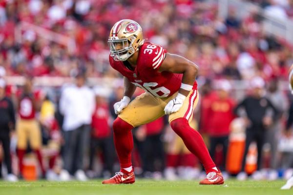 49ers LB Curtis Robinson carted off at practice with leg injury