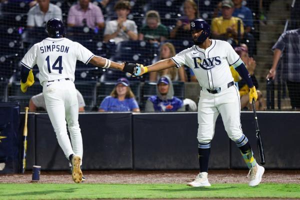 Chandler Simpson stars on defense and at plate as Rays edge Blue Jays
