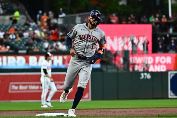 Strong start helps Astros snap losing streak vs. Orioles