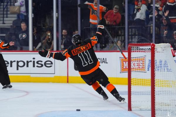 Travis Konecny, Flyers surging as Rangers continue skid