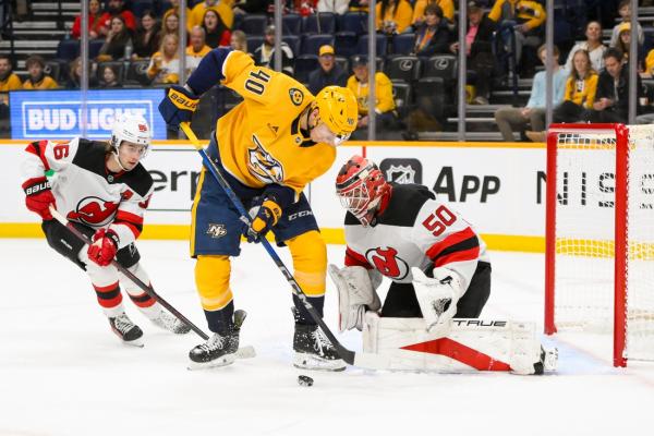 Two Devils make history as New Jersey blanks Predators