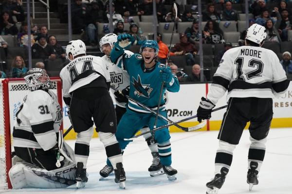 Macklin Celebrini’s first 3-point game lifts Sharks over Kings