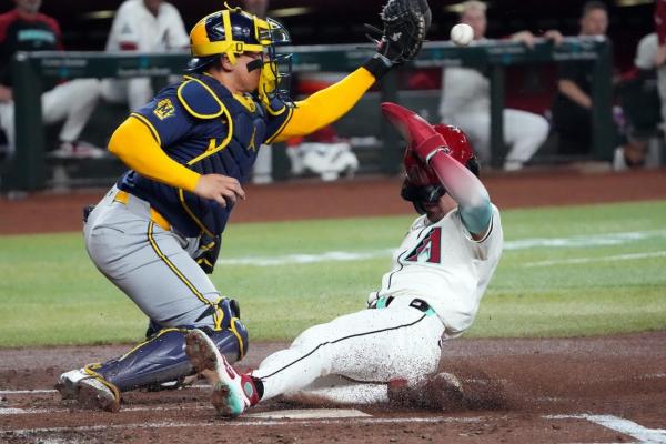 Rhys Hoskins homers as Brewers edge D-backs