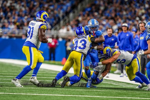 David Montgomery’s TD powers Lions past Rams in overtime