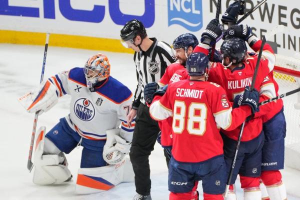 Sam Reinhart scores 4, Panthers beat Oilers to retain Stanley Cup