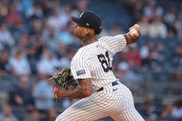 Yankees RHP Luis Gil exits start vs. Guardians with back tightness