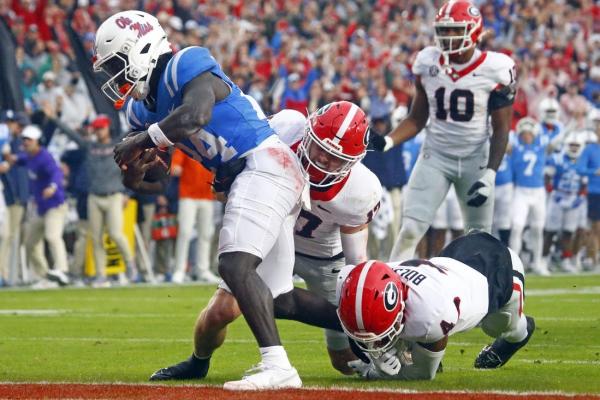 No. 16 Ole Miss’ defense shines in upset of No. 3 Georgia