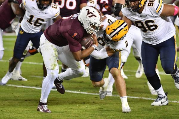 Kyron Drones, Virginia Tech eke out win over Cal in 2 OTs