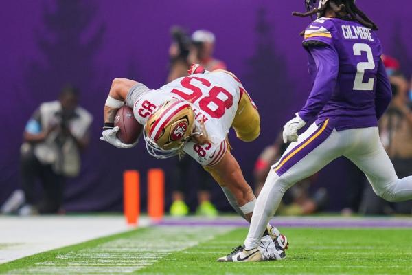 49ers star TE George Kittle (hamstring) ruled out vs. Rams thumbnail