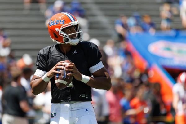 Florida QB DJ Lagway (calf) wearing boot to start camp