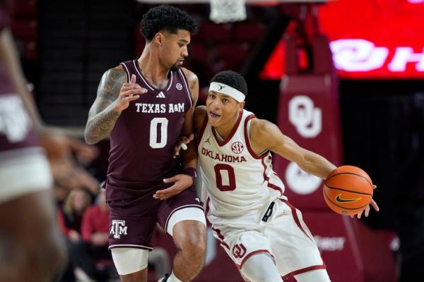 Zhuric Phelps’ late trey rallies No. 10 Texas A&M past No. 17 Oklahoma