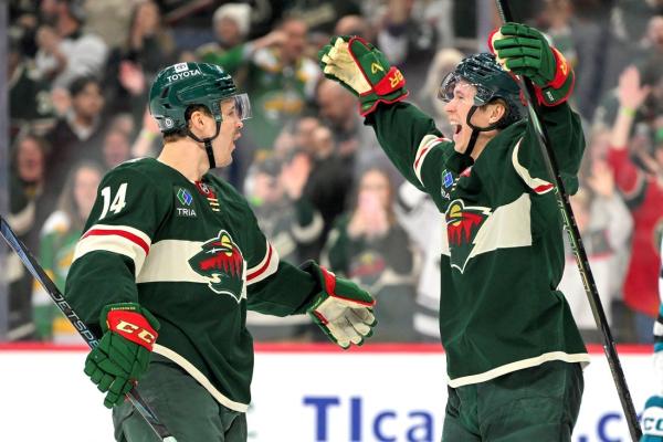 NHL roundup: Joel Eriksson Ek scores 4, Wild top Sharks 8-7 in OT