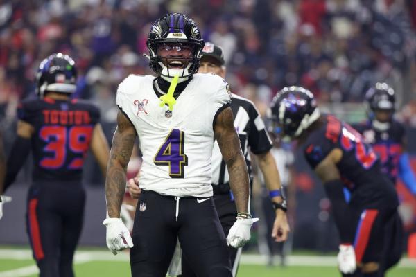 Ravens WR Zay Flowers (knee) out vs. Steelers