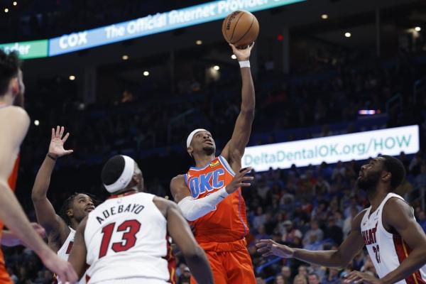 Shai Gilgeous-Alexander heats up, Thunder dispatch Miami