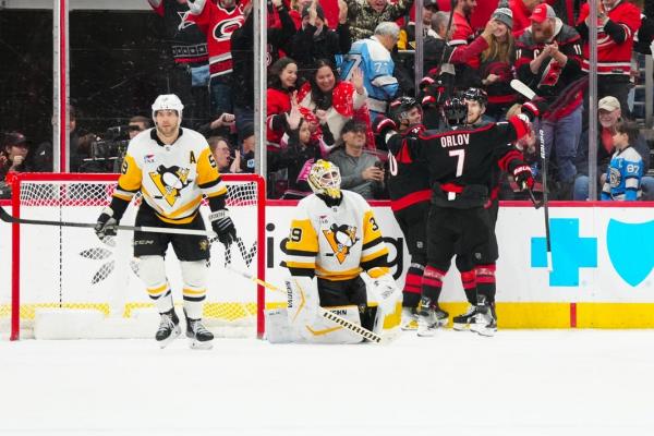 Sebastian Aho rescues Hurricanes in OT against Penguins