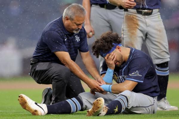 Rays lose Jonathan Aranda, Yandy Diaz, Chandler Simpson vs. Yankees
