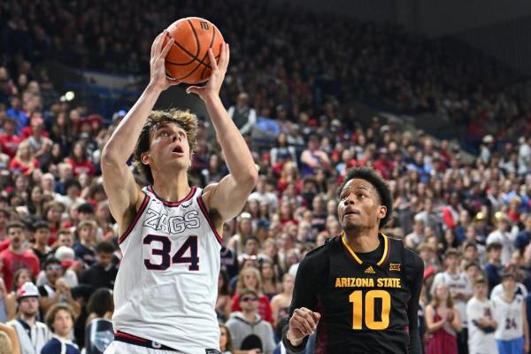 No. 6 Gonzaga holds off Arizona State to stay unbeaten