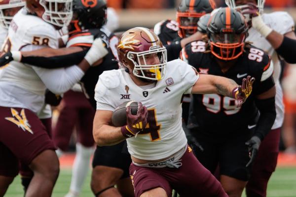 RB Cam Skattebo amasses 274 yards, 3 TDs as Sun Devils run away from Oklahoma State