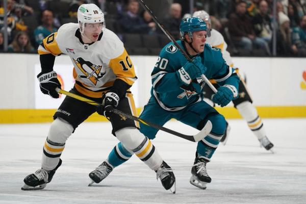 Sharks edge Penguins, end 6-game slide