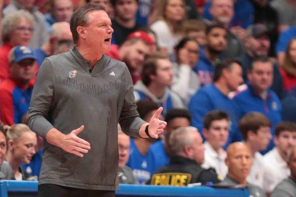 No. 1 Kansas fights off UNC Wilmington for Bill Self’s 800th win