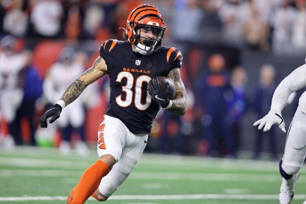 Bengals leading rusher Chase Brown (ankle sprain) exits