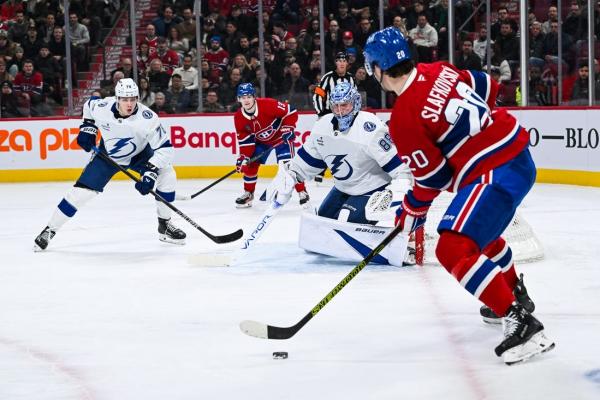 Canadiens edge Lightning on Jake Evans’ late goal