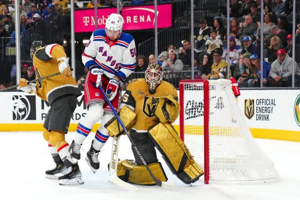 Rangers hand Golden Knights rare home loss