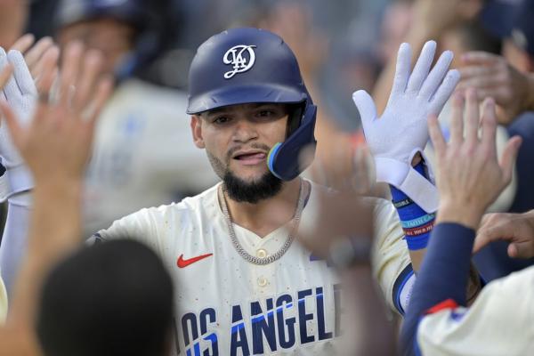 Dodgers ride 6-run first to victory over Guardians thumbnail