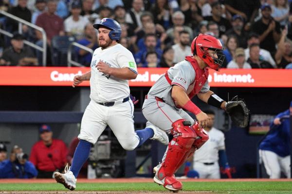 Jays ride big second inning to victory over Angels