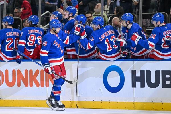 Rangers aim to rebound from loss, complete sweep of Wings