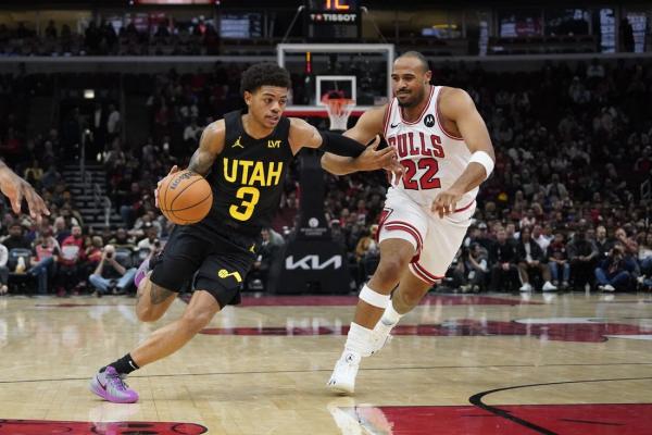 Keyonte George has career night as Jazz get first win vs. Bulls