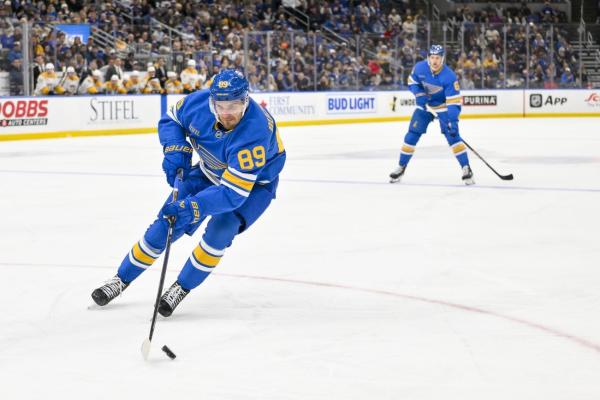 Pavel Buchnevich, Blues snap Predators' 3-game winning streak