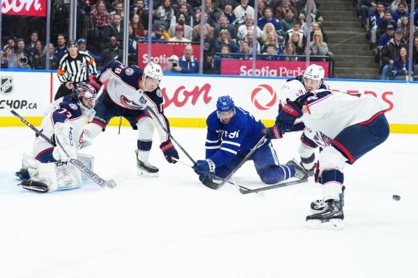 Jackets' Adam Fantilli tallies twice, including OT winner vs. Leafs