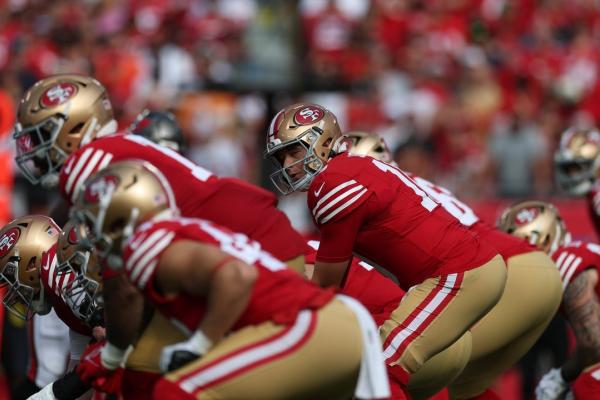 49ers’ Mac Jones to start again as Brock Purdy, Ricky Pearsall ruled out vs. Falcons
