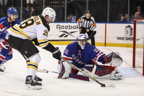 David Pastrnak’s hat trick leads Bruins over Rangers