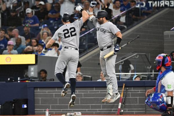 MLB roundup: Yankees halt Jays’ 11-game home win streak
