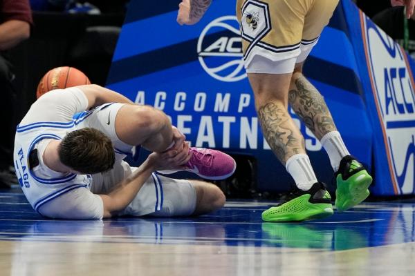 Duke’s Cooper Flagg injures ankle, out of ACC tourney quarterfinal