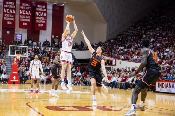 Luke Goode has career night as Indiana thumps Sam Houston