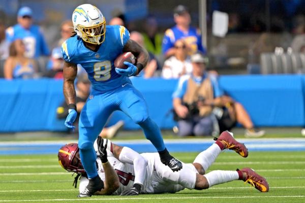 Chargers put RB Omarion Hampton on IR, add Kimani Vidal to roster